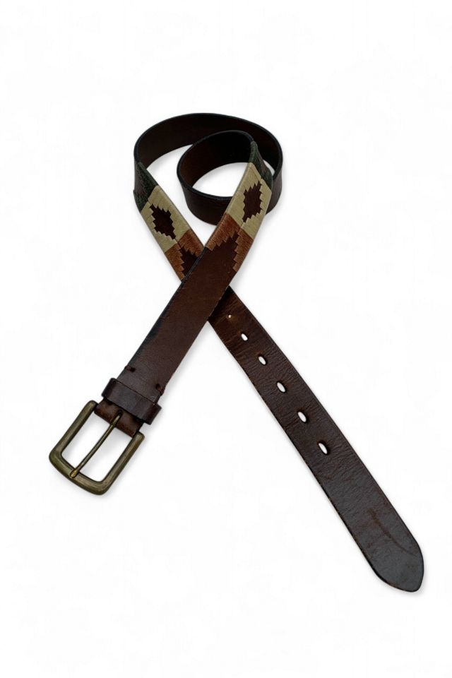 Vintage Woven Threads & Leather Belt Selected by SharpLilTeeth