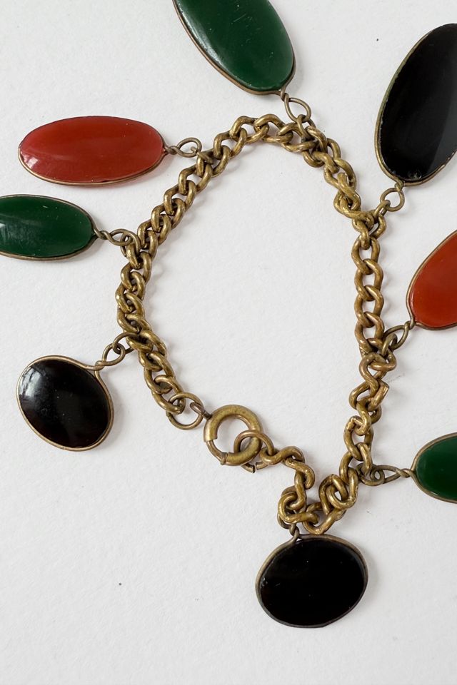 Ancient Revival Glass Cameo Goddess Charm Bracelet Selected by MARMALADE #3