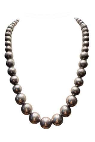 Женские колье Lux Revival Vintage Chunky Sterling Silver Graduated Pearl Selected, цвет: Серебряный — фото 2