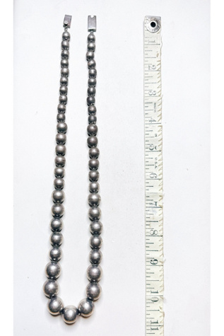 Женские колье Lux Revival Vintage Chunky Sterling Silver Graduated Pearl Selected, цвет: Серебряный — фото 3