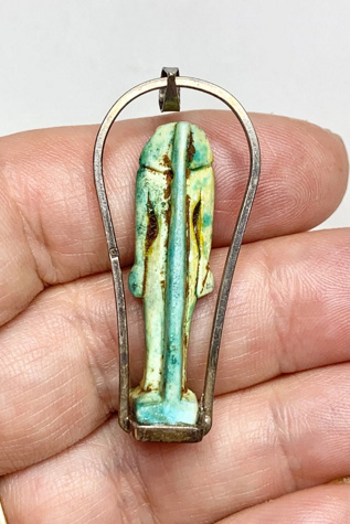Женские подвески Lux Revival Vintage 1970s King Tut Exhibit Souvenir Pharaoh Selected, цвет: Синий — фото 4