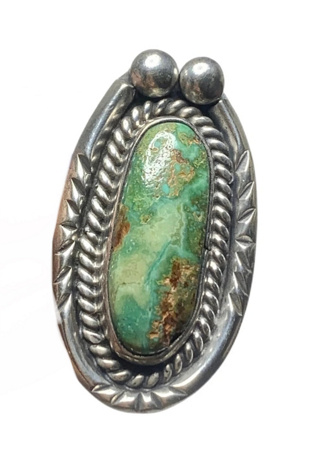 Vintage Sterling Southwestern Ring with Gemstone Selected by Lux Revival