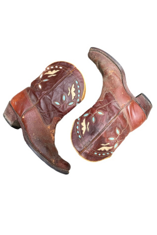 1950s Goding Pee Wee Cowboy Boots with Butterfly Inlay Selected by Lux ...