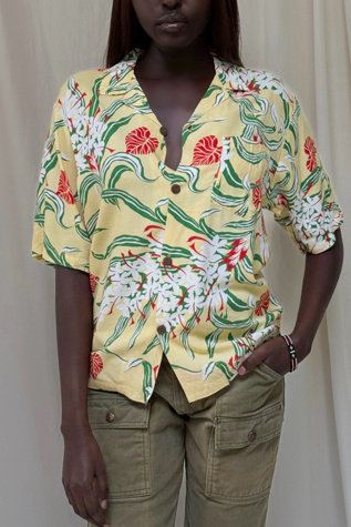Vintage 1990's Rayon Hawaiian Shirt Selected By Afterlife Boutique