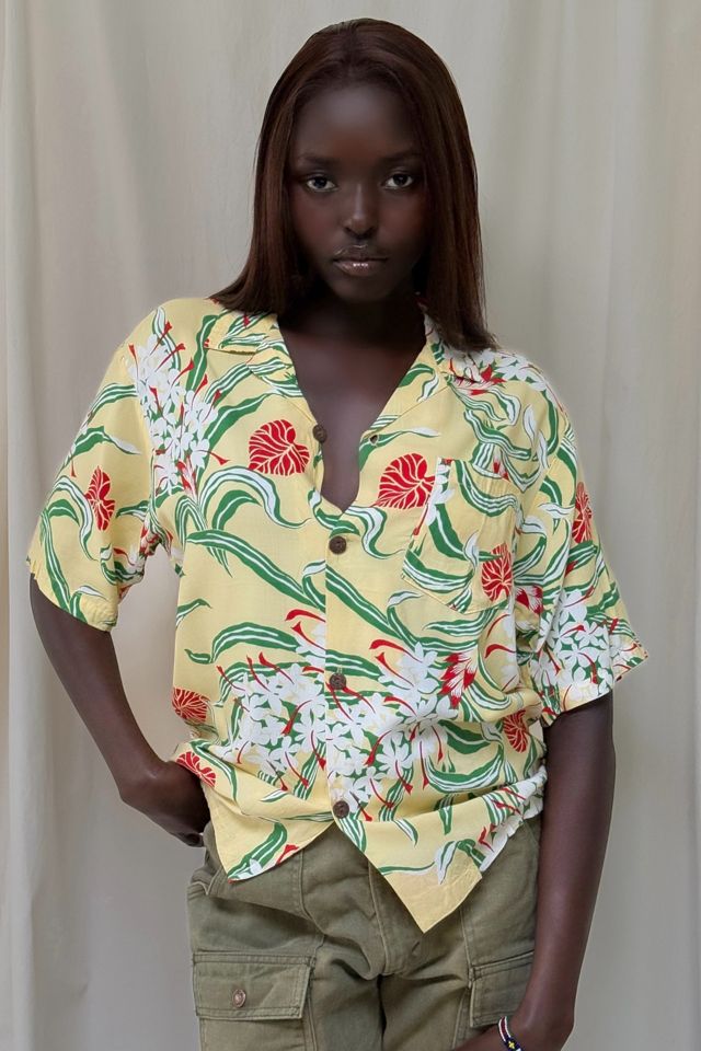 Vintage 1990's Rayon Hawaiian Shirt Selected By Afterlife Boutique #1