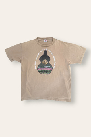 Vintage 1990's Rocky Mountain Folks Festival T-Shirt Selected By Afterlife Boutique