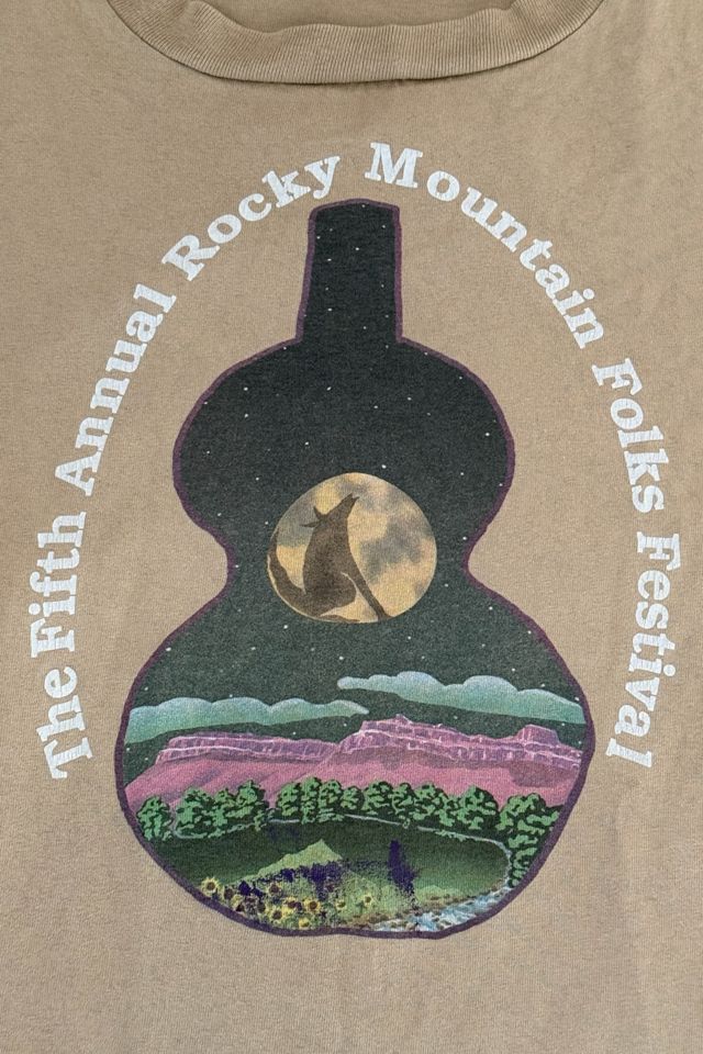 Vintage 1990's Rocky Mountain Folks Festival T-Shirt Selected By Afterlife Boutique #1