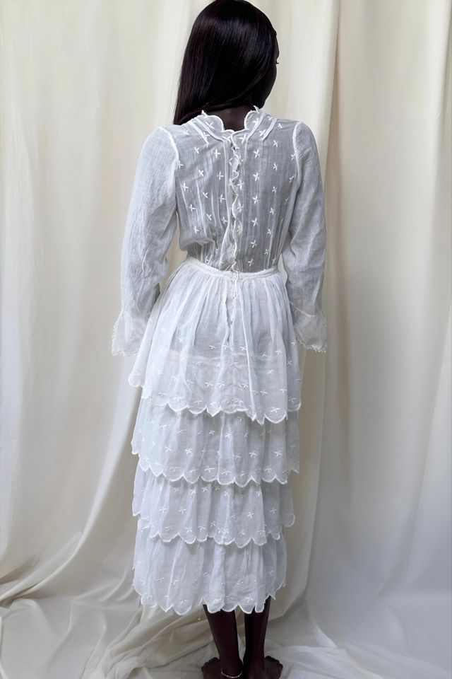 Antique 1900's Edwardian Tiered Tea Dress Selected By Afterlife Boutique #2