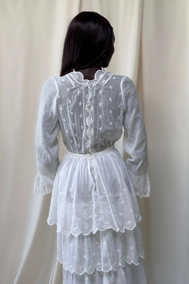 Antique 1900's Edwardian Tiered Tea Dress Selected By Afterlife Boutique #3