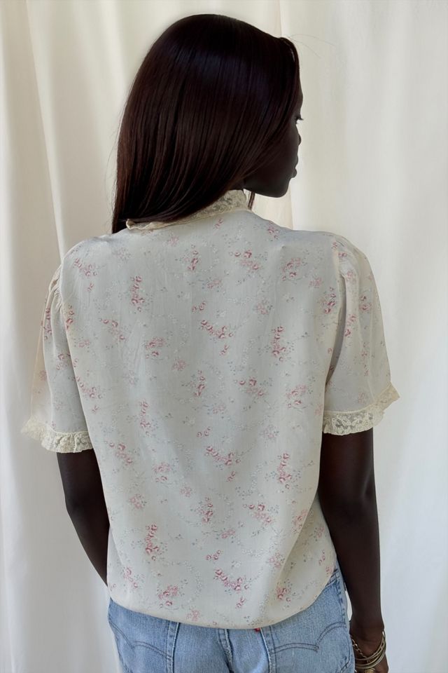 Vintage 1930's Floral Silk Bed Jacket Selected By Afterlife Boutique #2
