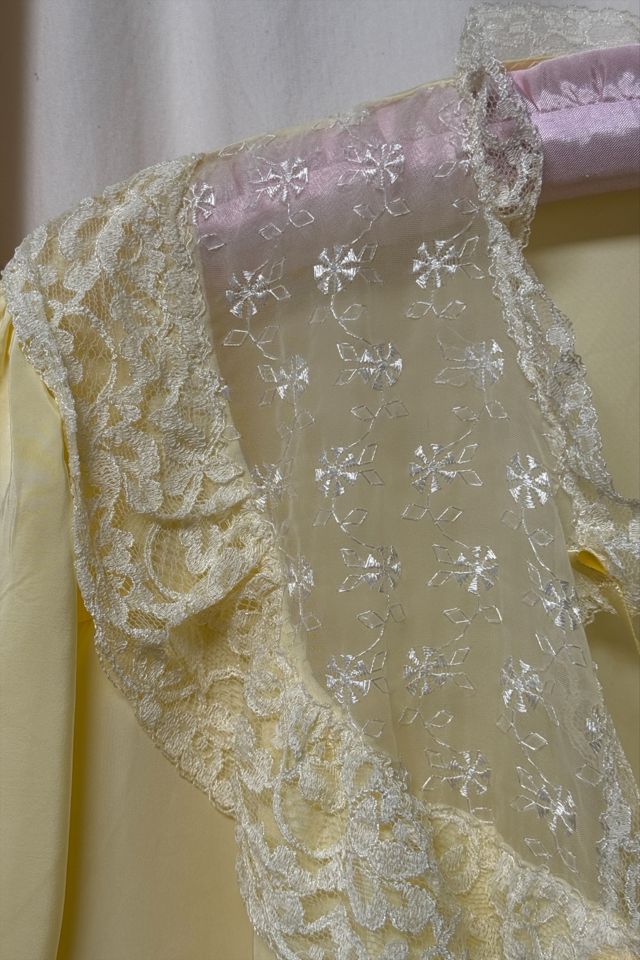 Vintage 1930's Silk Rayon Bed Jacket Layering Top Selected By Afterlife Boutique #1