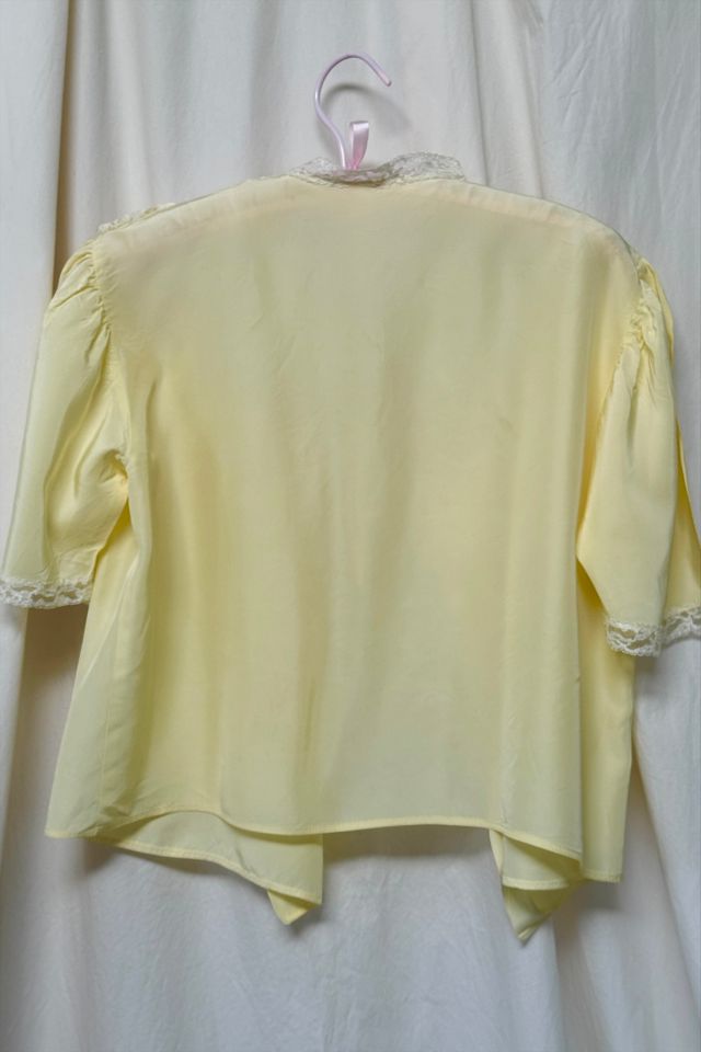 Vintage 1930's Silk Rayon Bed Jacket Layering Top Selected By Afterlife Boutique #2