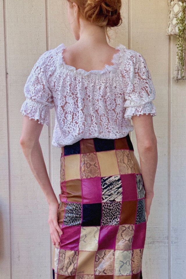 Vintage 1980s Lace Top Selected by Kikos Kloset #2