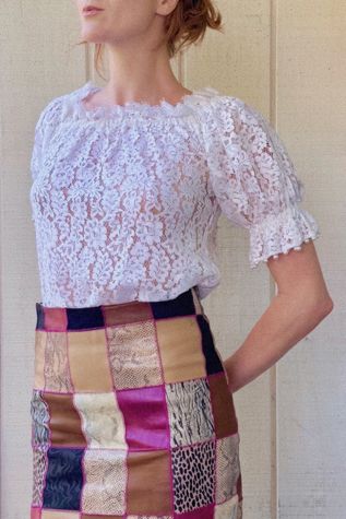 Vintage 1980s Lace Top Selected by Kikos Kloset