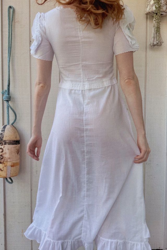 Vintage 1970s Handmade Cotton Dress Selected by Kikos Kloset #3