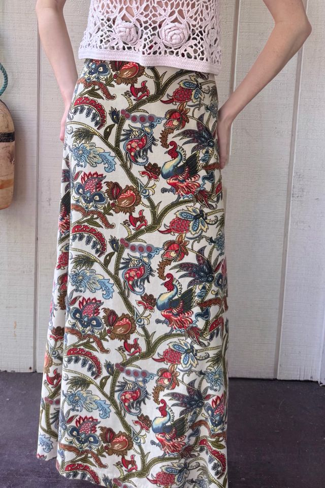 Vintage 1970s Handmade Velvet Maxi Skirt Selected by Kikos Kloset #1