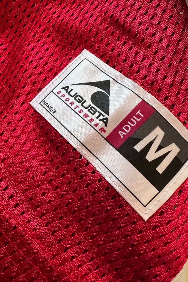 Red Mesh Football Jersey #60 Mini Dress Selected by KA.TL.AK #3
