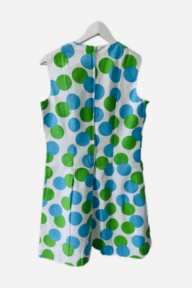 Vintage Preppy 1970’s Hand Made Mini Dress with Dot Motif Selected by KA.TL.AK #2