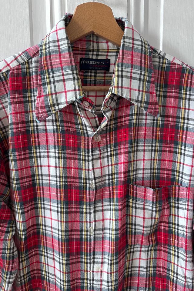 Vintage Cotton Masters by Arrow Lightweight Plaid Shirt Selected by KA.TL.AK #1