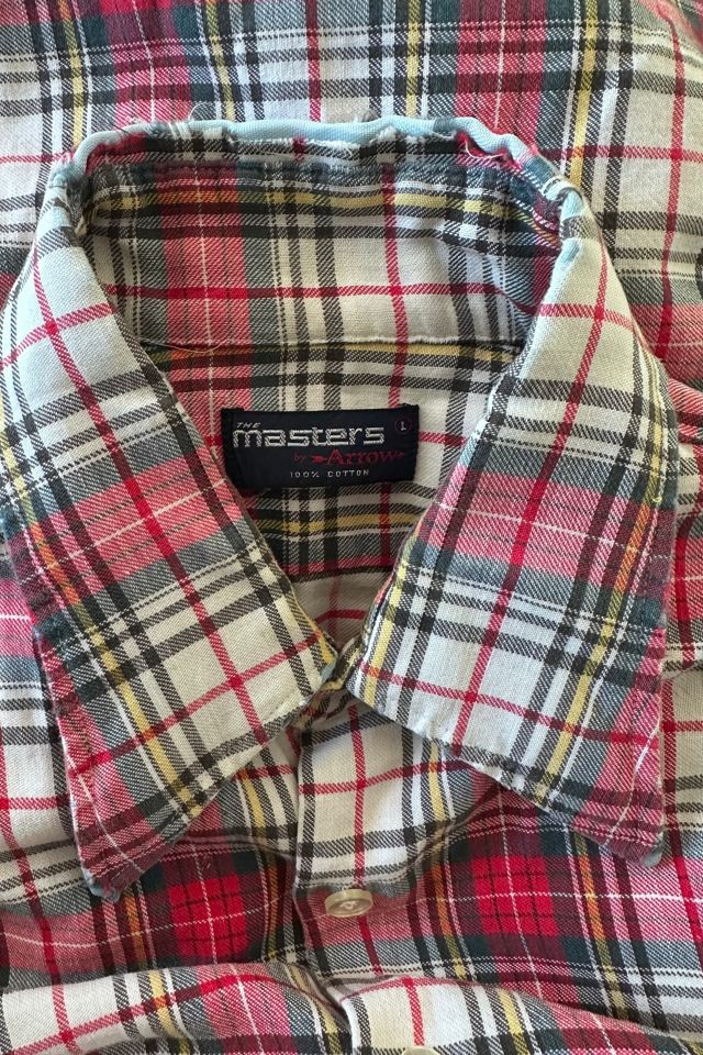 Vintage Cotton Masters by Arrow Lightweight Plaid Shirt Selected by KA.TL.AK #3