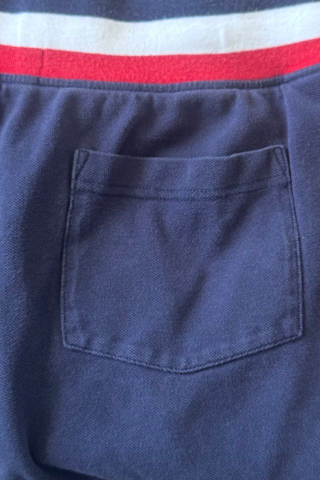 Red, White and Blue Pique Polo Shield Patch Athletic Shorts Selected by KA.TL.AK #3