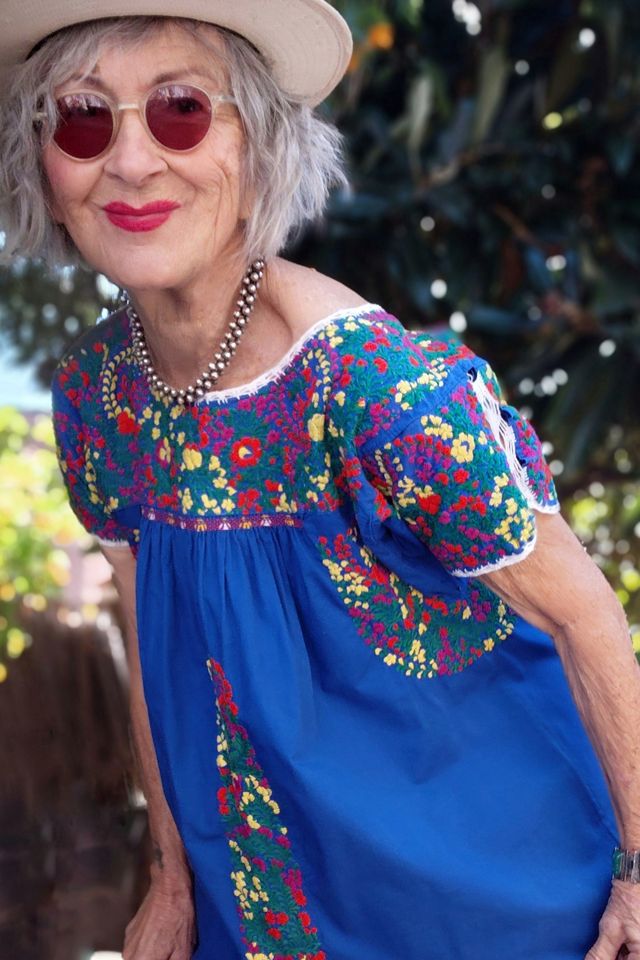 Mexican Oaxacan Embroidered Dress Selected by Garbage Soup #1