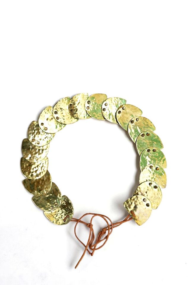 Laise Adzer Hammered Brass Medallion Belt Selected by Garbage Soup #2