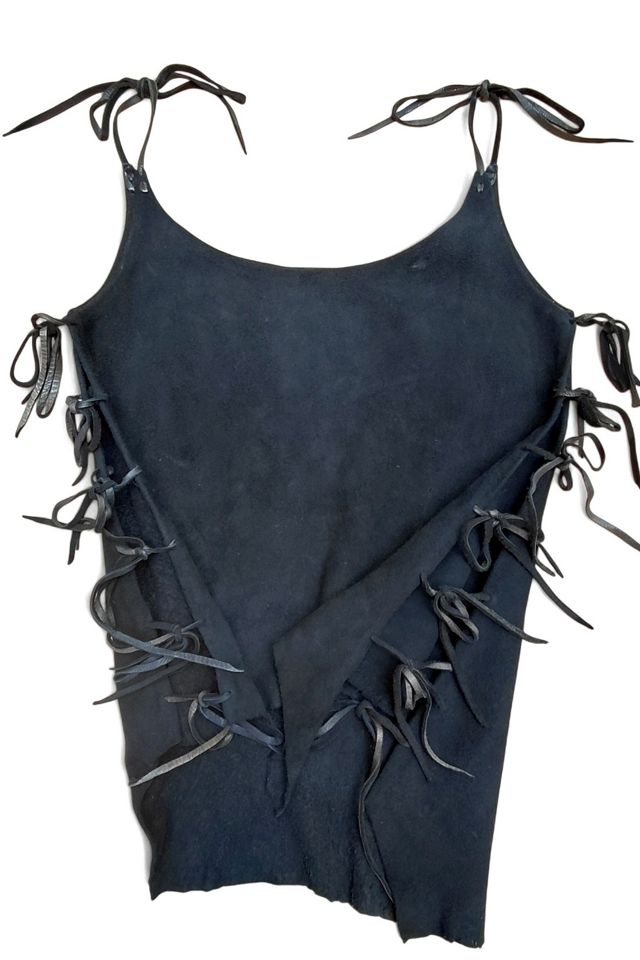 Handcrafted Suede Chamois Tie Top Selected by Garbage Soup #2