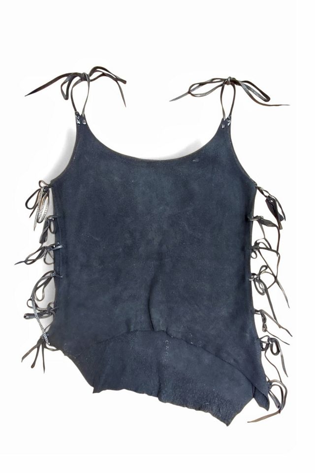 Handcrafted Suede Chamois Tie Top Selected by Garbage Soup #3