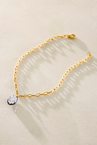 ALV Crystal On Chain Necklace at Free People in Gold