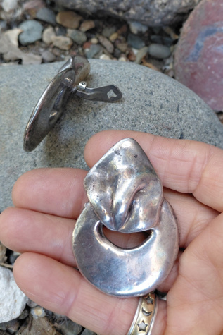 Женские серьги Garbage Soup David Varsano Silver Clipon Selected, цвет: Серебряный — фото 3