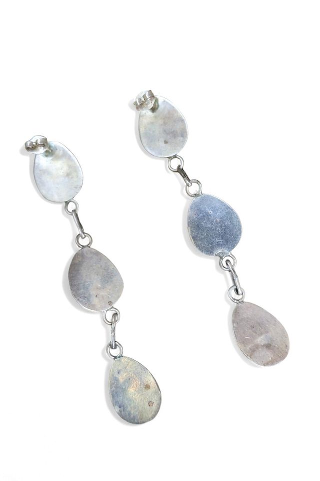 Southwest Onyx Silver Dangle Earrings Selected by Garbage Soup #3