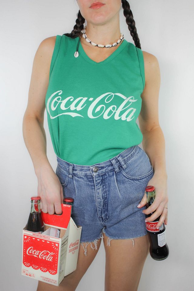 Vintage Coca Cola Green Tank Top Selected By Moons + Junes Vintage #1