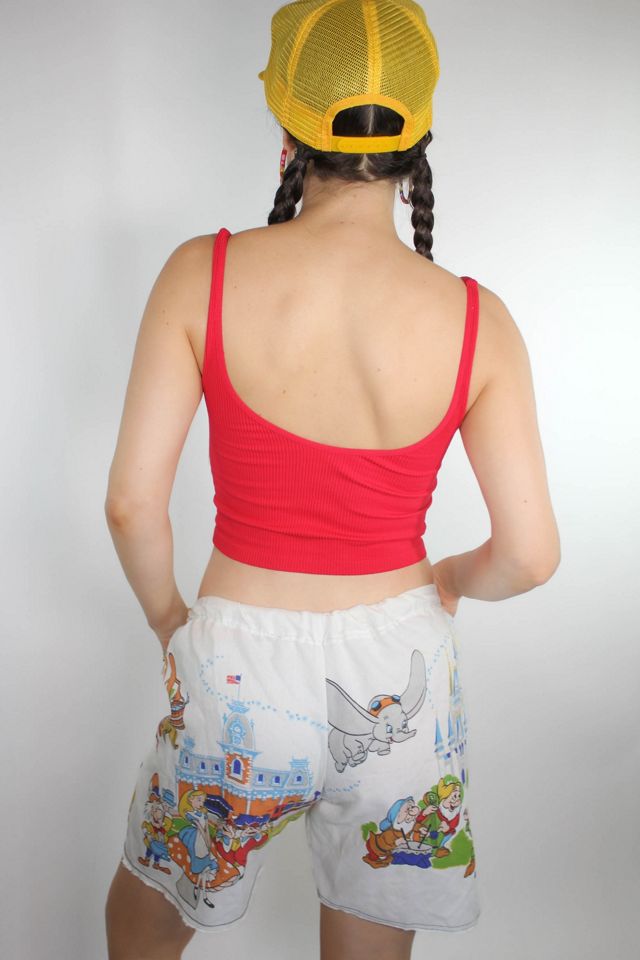 Upcycled Handmade Vintage Walt Disney Low-Waist Lounge Shorts Selected By Moons + Junes Vintage #2