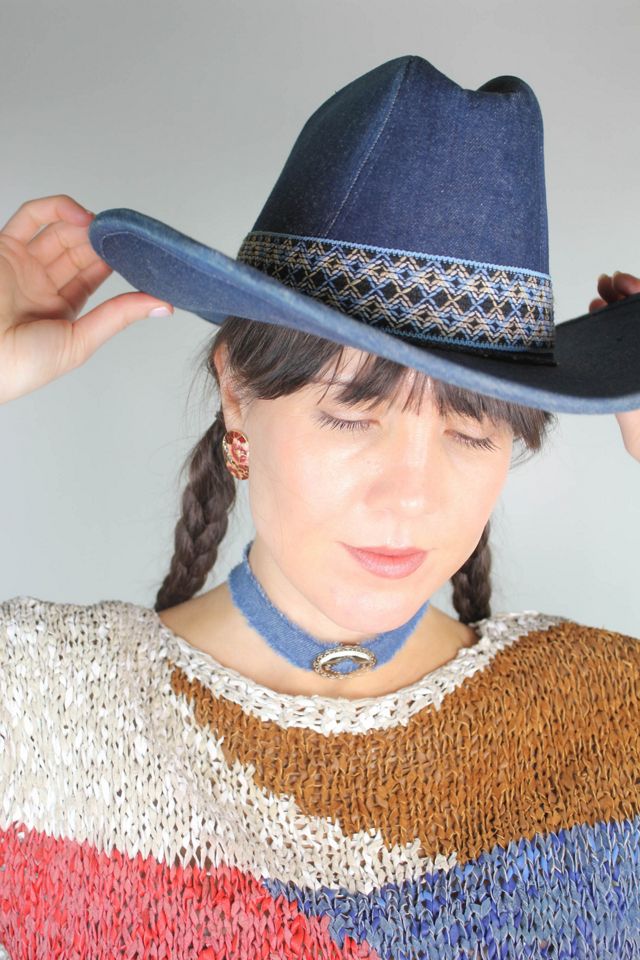 Vintage Western Woven Crochet Leather Top Selected By Moons + Junes Vintage #3