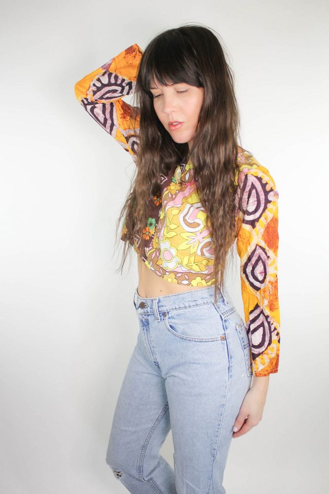 Upcycled Vintage Patchwork Hippie Crop Top Selected By Moons + Junes Vintage #1