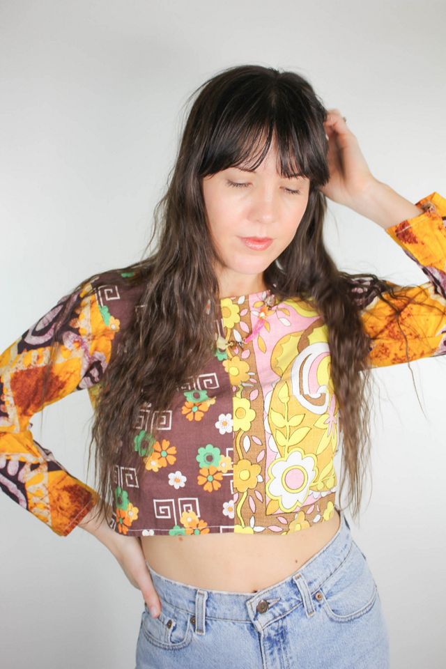 Upcycled Vintage Patchwork Hippie Crop Top Selected By Moons + Junes Vintage #3