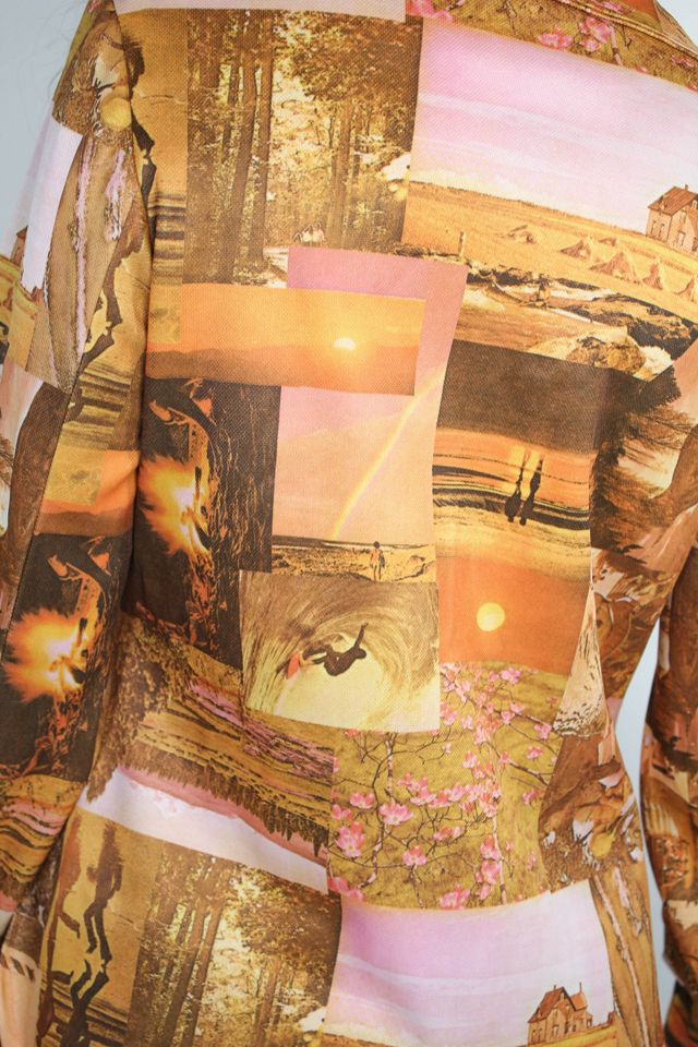 Rare 1970s California Sunset Photo Collage Button Down Selected By Moons + Junes Vintage #2