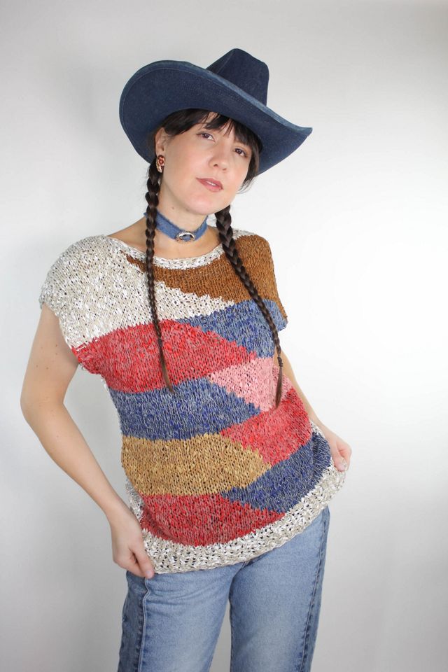 Upcyled Western Silver Medallion Denim Choker Selected By Moons + Junes Vintage #3