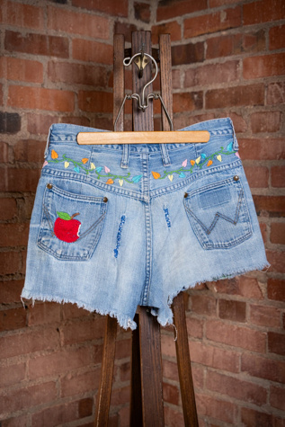 Vintage 60s Wrangler Embroidered Shorts Selected by Black Shag Vintage