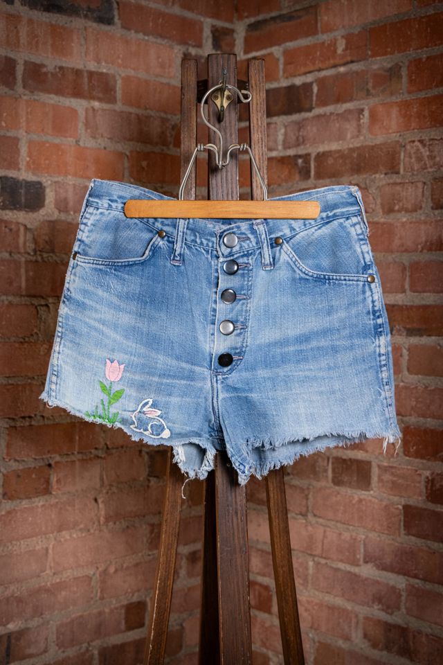 Vintage 60s Wrangler Embroidered Shorts Selected by Black Shag Vintage #1