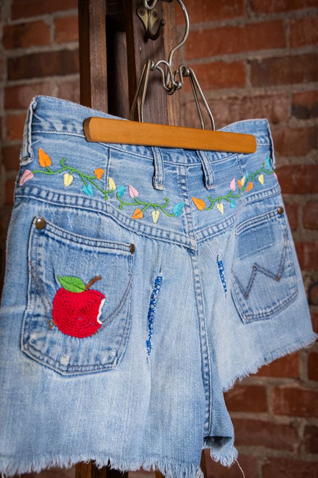 Vintage 60s Wrangler Embroidered Shorts Selected by Black Shag Vintage #2