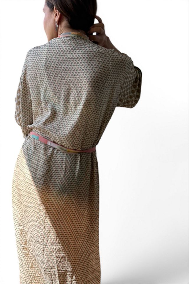 Mixed Floral Silk Patchwork Kimono Duster Selected by Personal Choice #2