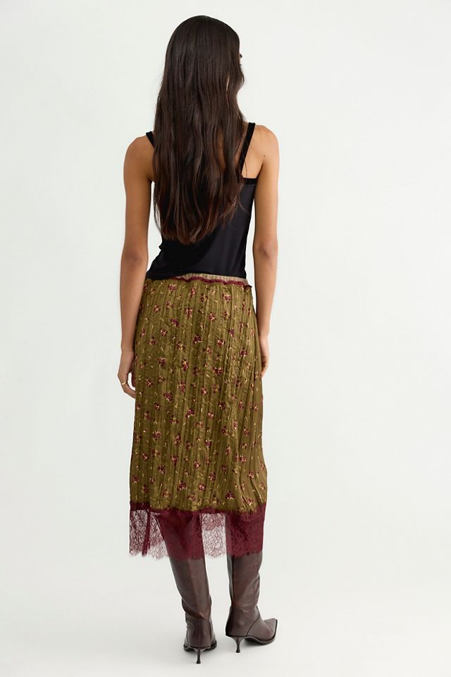 Piper Crinkle Column Midi Skirt #2