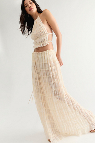 Женский комплект Arcina Ori Juliette Maxi Skirt Set, цвет: Кремовый — фото 4