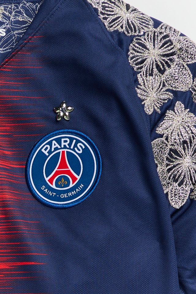 FP Mart Vintage x The Football Gal Paris Saint-Germain Embroidered Football Jersey #1