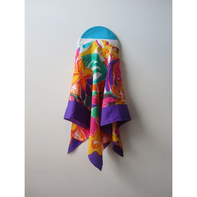 Highdive one-of-a-kind THE EDIE Scarf Hat in Miami Beach Barbie #2