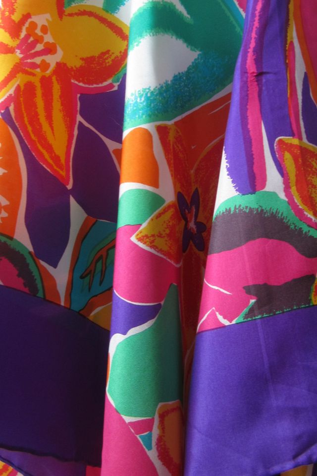 Highdive one-of-a-kind THE EDIE Scarf Hat in Miami Beach Barbie #3