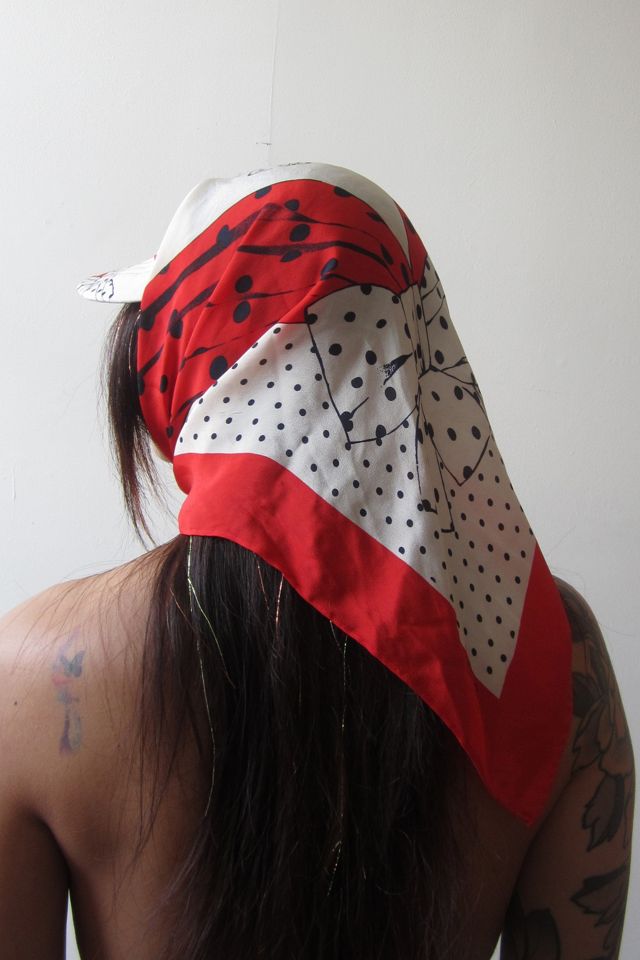 Highdive one-of-a-kind THE EDIE Scarf Hat in Bows and Dots #2