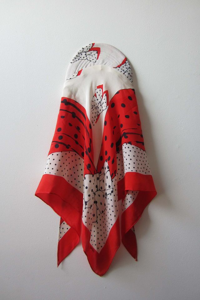 Highdive one-of-a-kind THE EDIE Scarf Hat in Bows and Dots #3